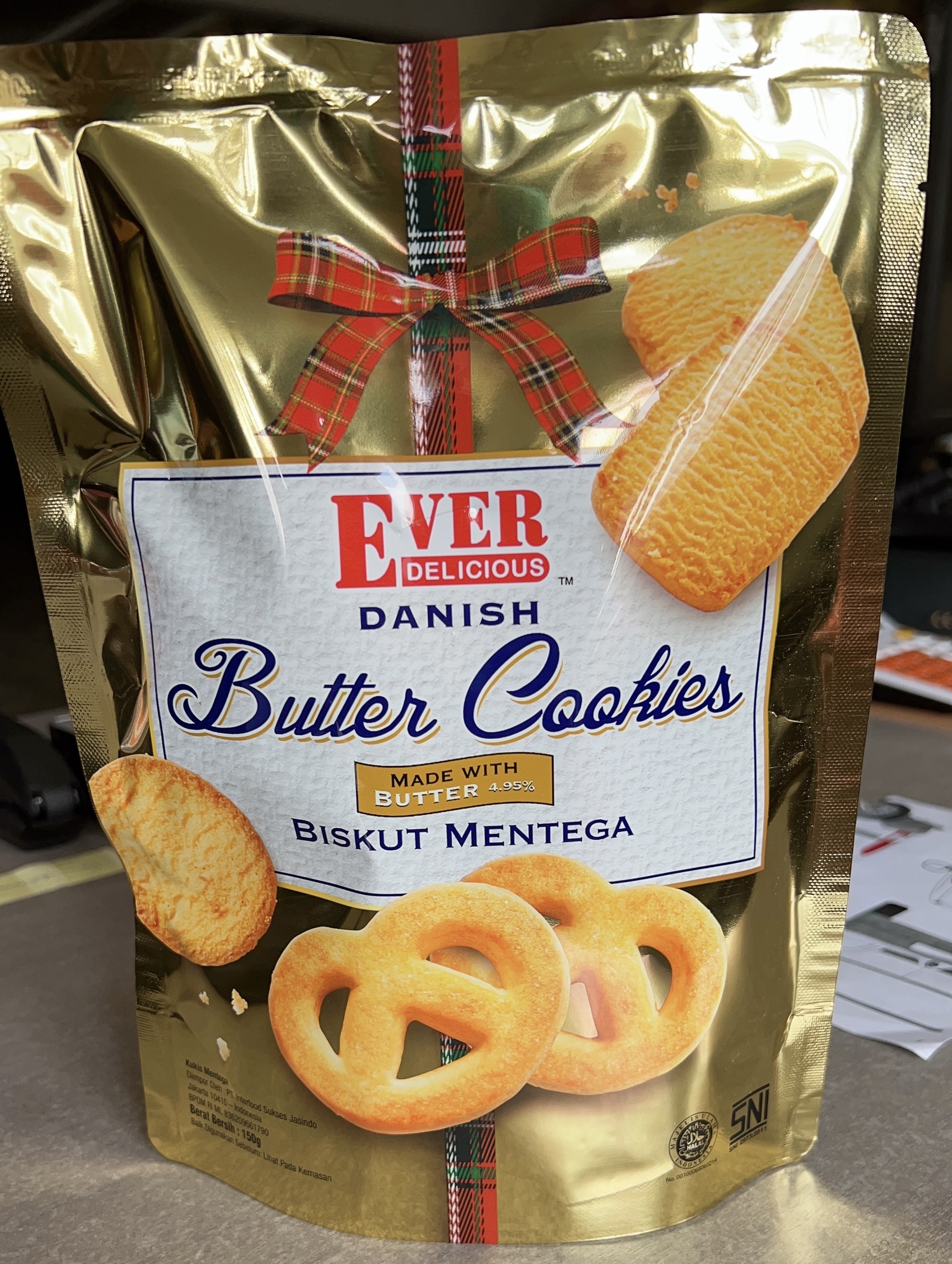 EVER DELICIOUS - DANISH BUTTER COOKIES - 150G